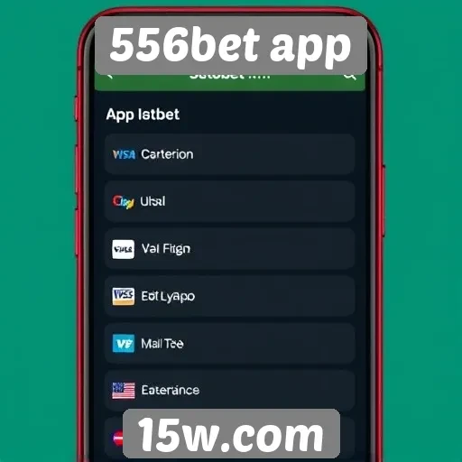 Métodos de pagamento disponíveis no 556bet app